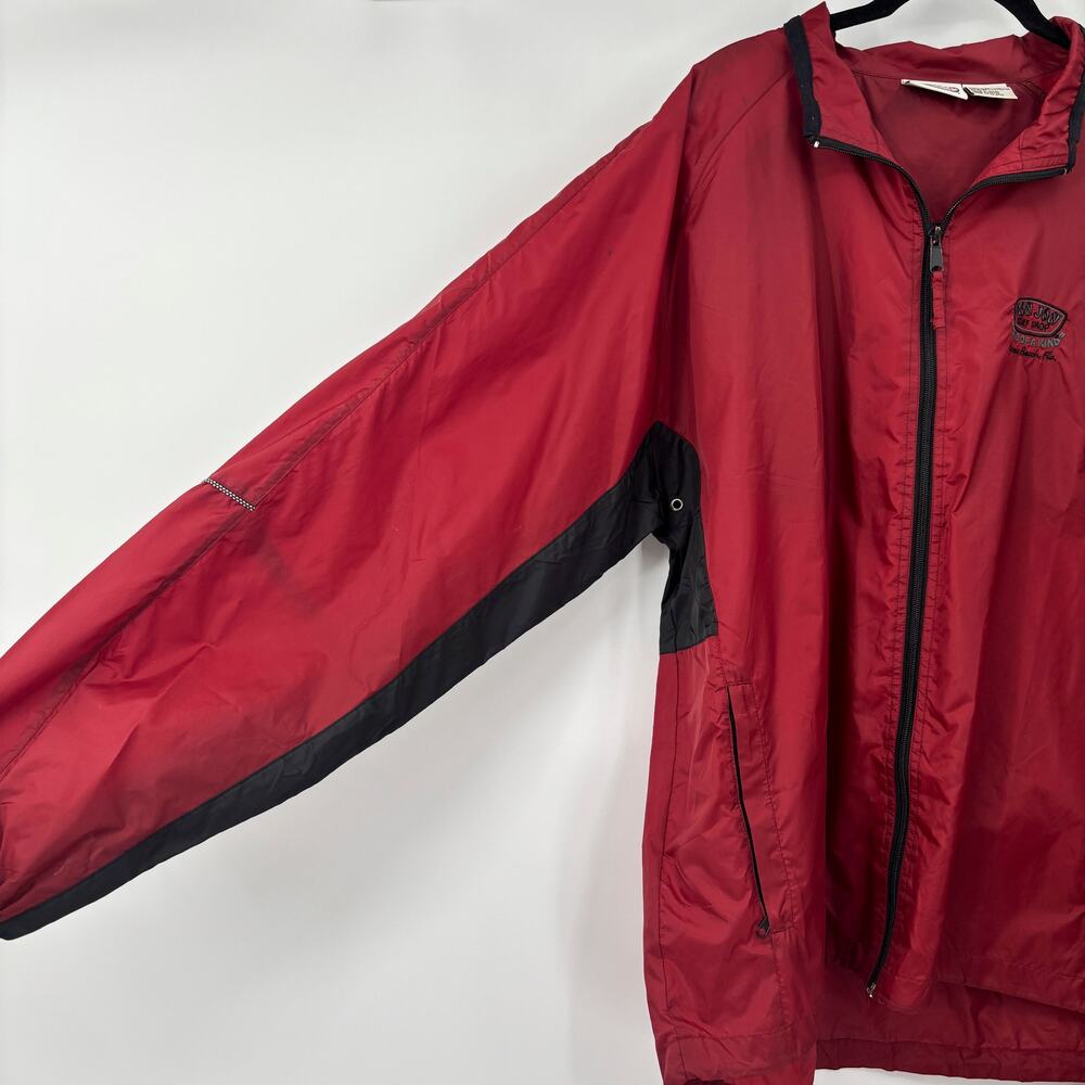 Vintage Ron Jon Surf Shop Windbreaker Jacket Size M Cocoa Beach,FL 2002 Full Zip - Picture 2 of 13